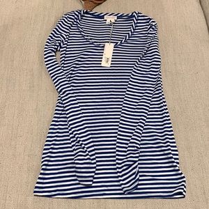 Blue & White Striped Long Sleeve Top “Ingrid & Isabel” — SIZE SMALL! NWT!